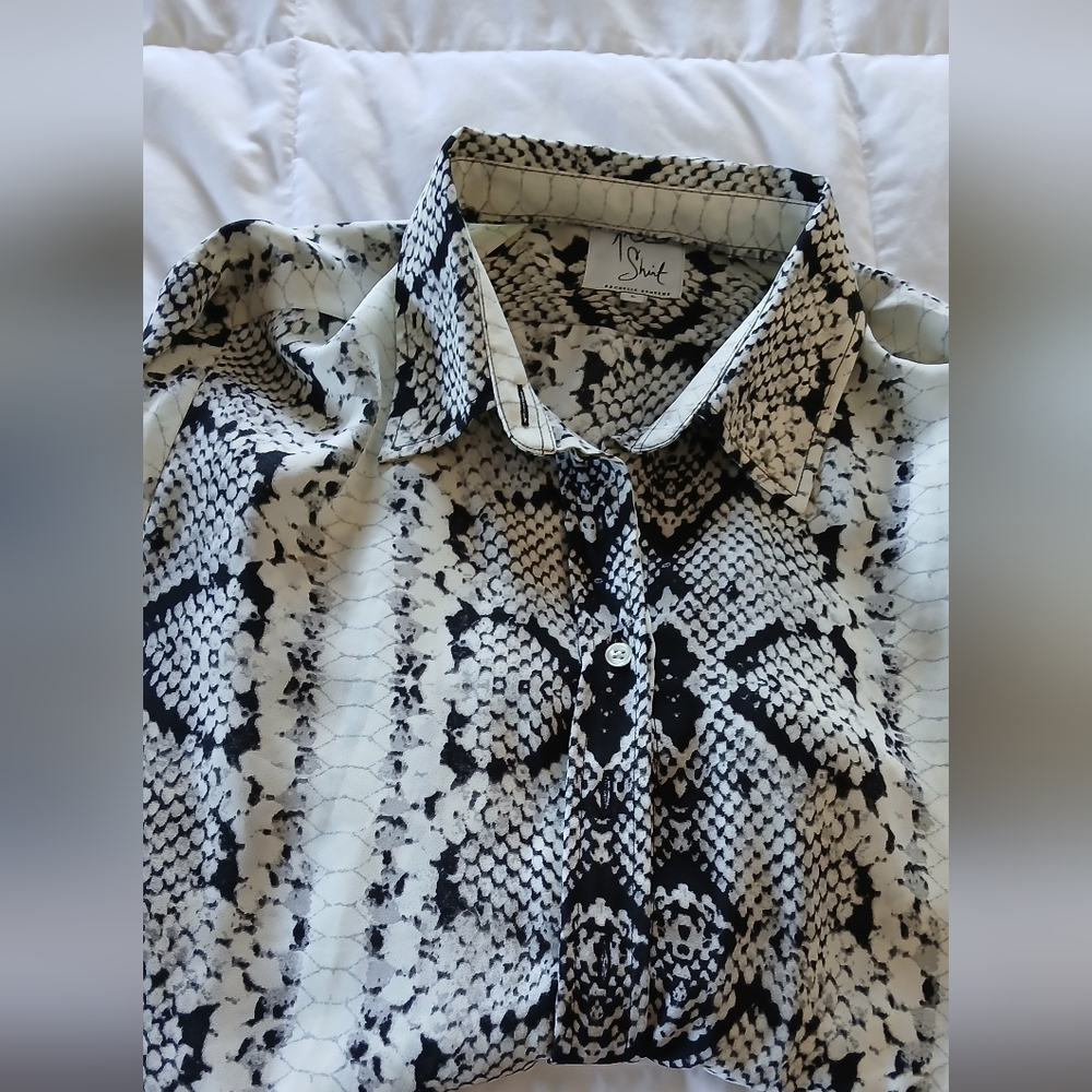 The Shirt Snake Print Blouse